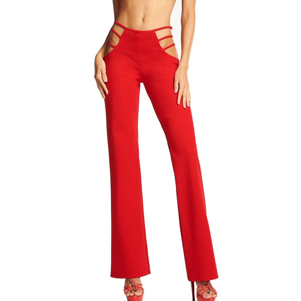 I.AM.GIA Red Lucid Cutout Pants As Seen on TV Euphoria M